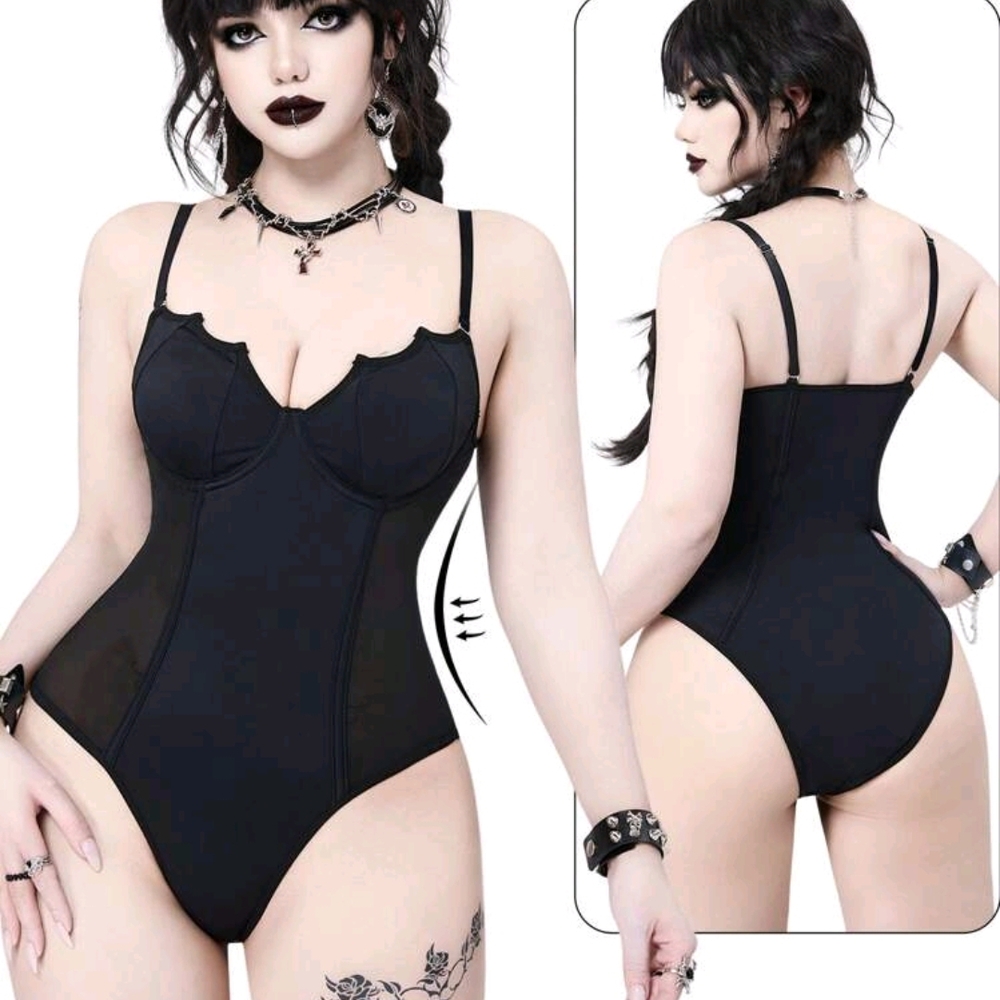 Black Gothic Bodysuit